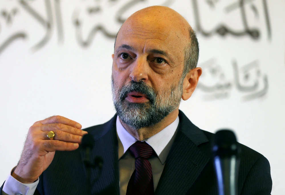 Jordan’s Prime Minister Omar Al-Razzaz said protecting public money and fighting corruption is a national duty. (File/AFP)