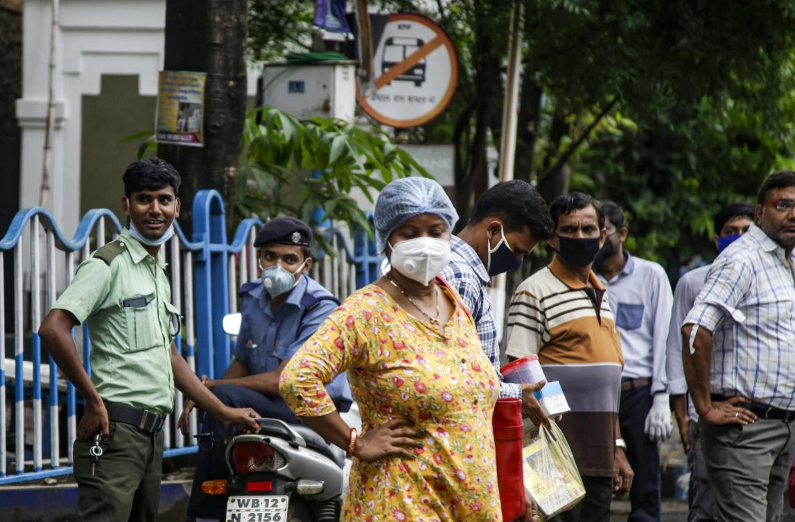 India is third in total coronavirus caseload, behind only the United States and Brazil. (AP)