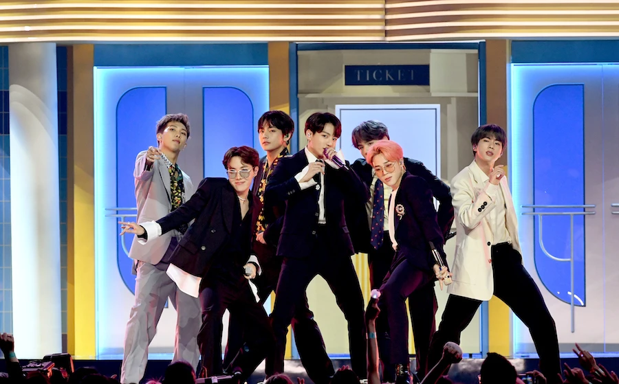 BTS is the most streamed K-pop group in the MENA region. (File/Getty)
