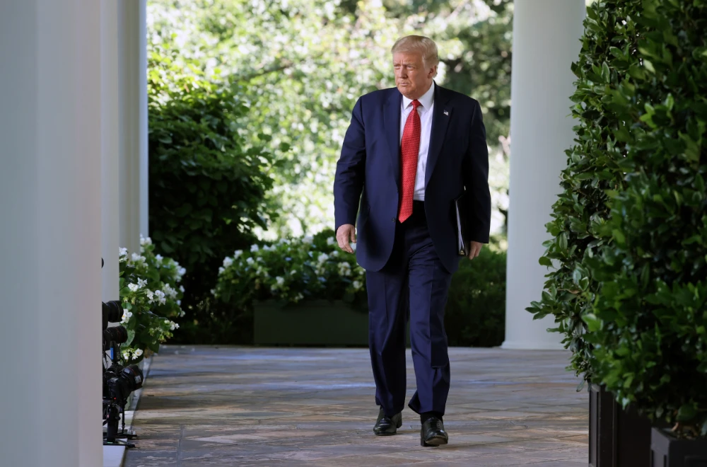 Trump delivered broadside after broadside against Biden. (Reuters)