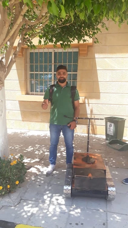 Two Lebanese engineering graduate students are helping their country’s fight against the pandemic by developing a low-cost automaton that has already been deployed in hospitals and homes across the country. (Supplied)