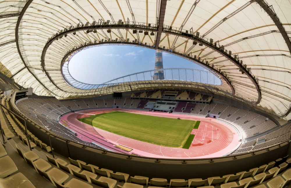 General view of the Khalifa International Stadium in Al Rayyan, Qatar. (FIFA/Handout via REUTERS)