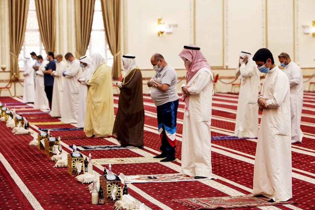 The Ministry of Awqaf has allowed some mosques to reopen for prayer in calmer areas since June. (File/AFP)