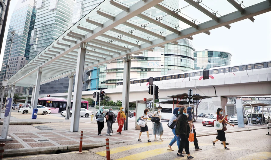 Areas like Bukit Bintang in the center of Kuala Lumpur suffered a massive blow due to the closures. The retail segment has taken a big hit in the country. (Reuters/File)
