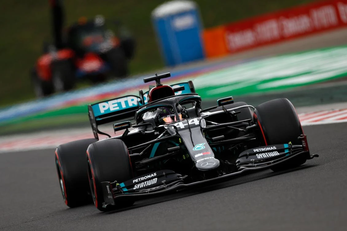 Lewis Hamilton breaks records as Mercedes lock out front row for Hungarian Grand Prix