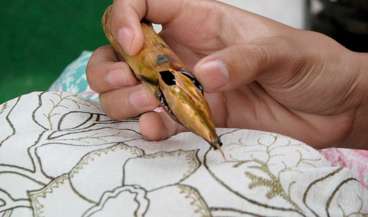 Batik is a technique of hand-dyeing fabrics with removable wax. (Supplied)