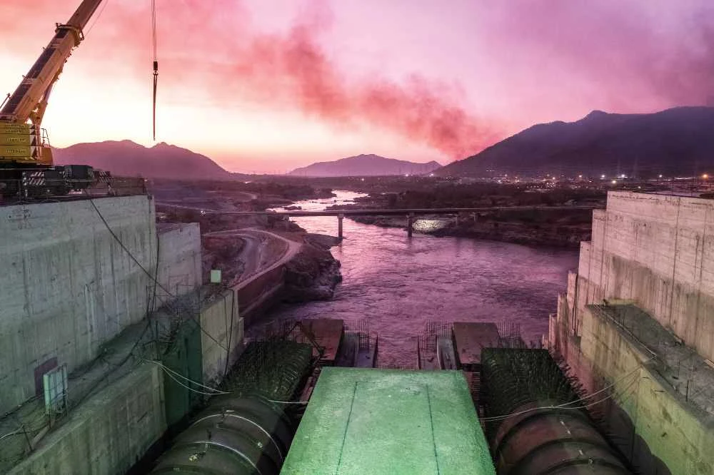 The Blue Nile river as it passes through the Grand Ethiopian Renaissance Dam (GERD) project, near Guba in Ethiopia, above. William Davison, below, a senior analyst on Ethiopian affairs with International Crisis Group. (AFP)
