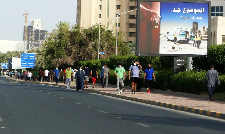 Kuwait’s Residency Affairs Director Hamad Rashed Al-Tawala said around 40,000 residency permits were not renewed. (File/AFP)