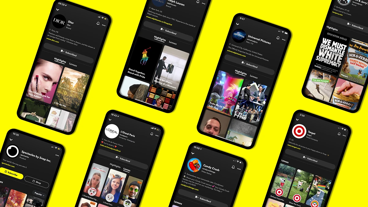 Snapchat launches beta Brand Profiles feature
