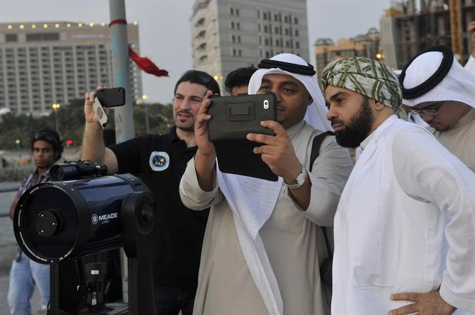 Saudi Arabia's moon sighting committees made the announcement after investigating and reviewing the reports of the crescent for this month throughout the Kingdom. (File/AFP)
