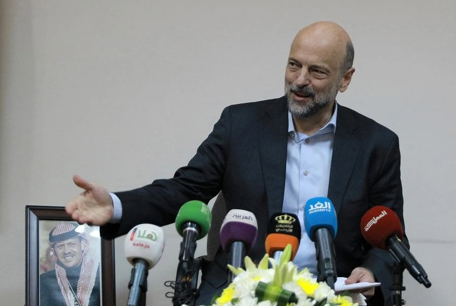 Jordan’s Prime Minister Omar Razzaz was interviewed by the UK’s Guardian newspaper. (File/AFP)