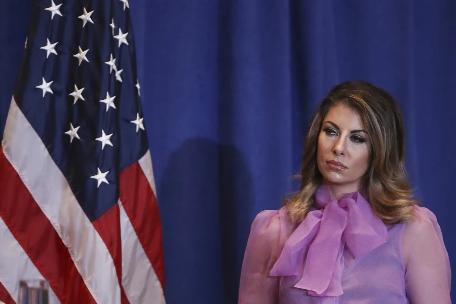 Spokesperson for the US State Department Morgan Ortagus. (File/AFP)