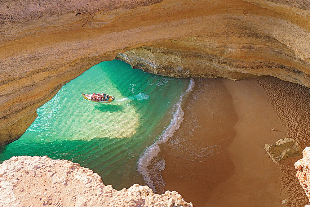 The Algarve coast in Portugal. Britain has decided to leave Portugal off a list of more than 50 countries safe enough for travel without restrictions. (Shutterstock)