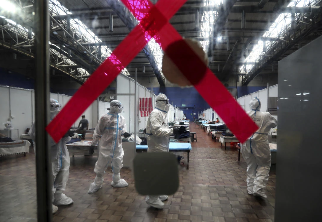 India has the third-highest caseload with almost 1.3 million coronavirus infections. (AP)
