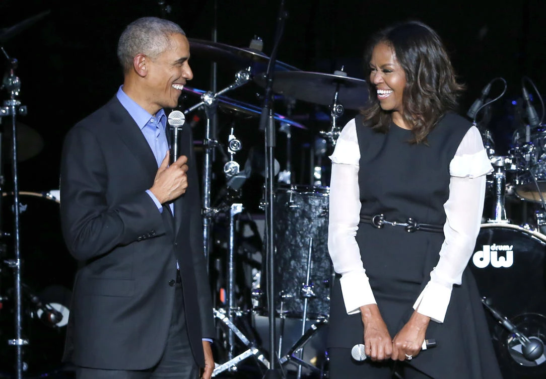First guest on Michelle Obama’s new podcast? Barack, of course