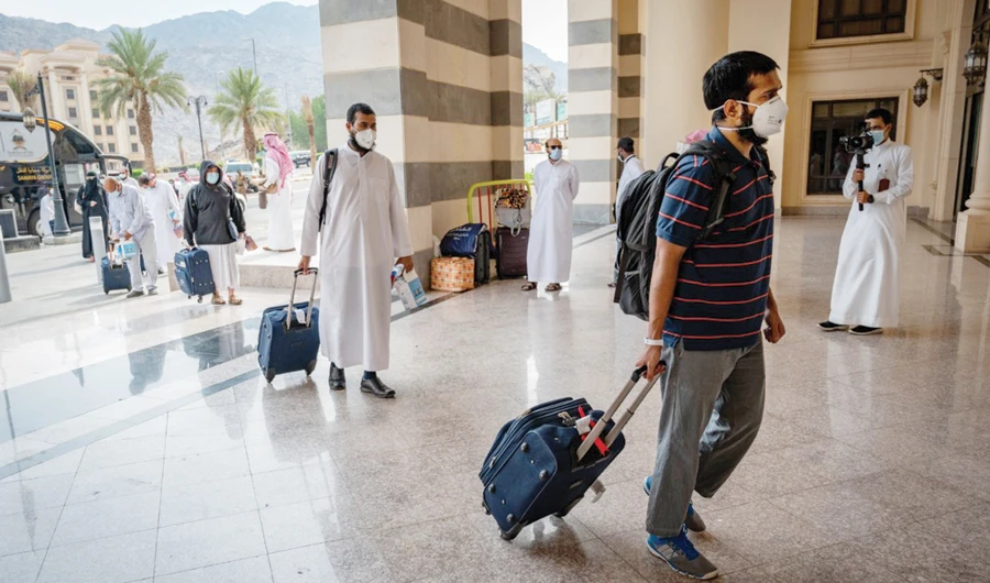 The pilgrims’ health status was the main criteria used in selecting who would be allowed to participate in Hajj. (SPA)