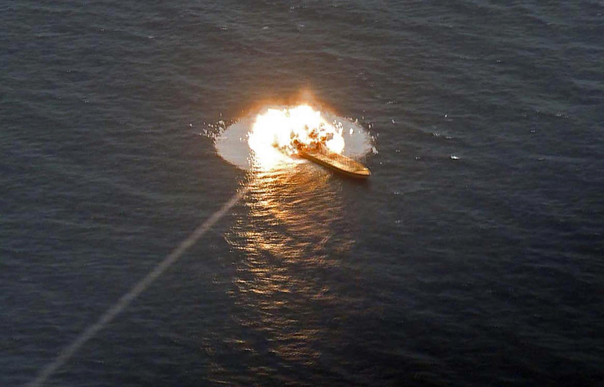 Iran previously test-fired a “new generation” of cruise missiles on June 18, according to the country’s navy. (File/Iranian Army office/AFP)
