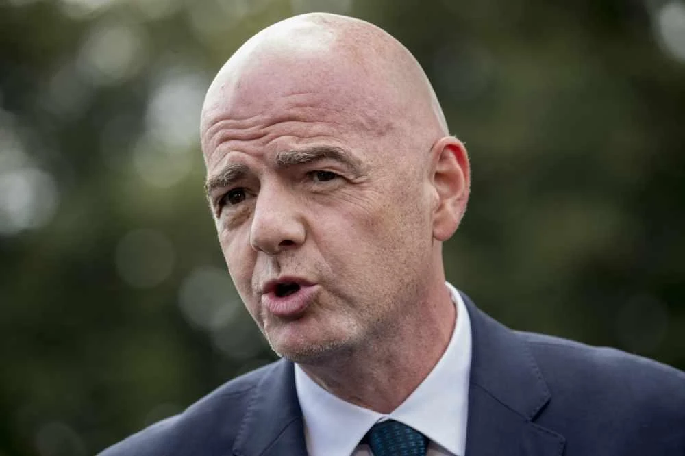 FIFA president Gianni Infantino said the relief plan is a great example of football's solidarity and commitment in such unprecedented times. (AP Photo/Andrew Harnik, file)
