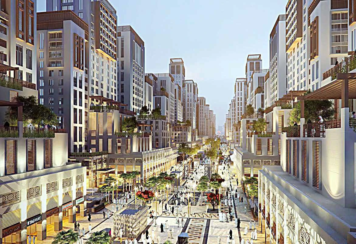 The infrastructure phase of Masar comprises several key elements, including pedestrian underpasses and service tunnels 3,650 meters long and 320 meters wide.