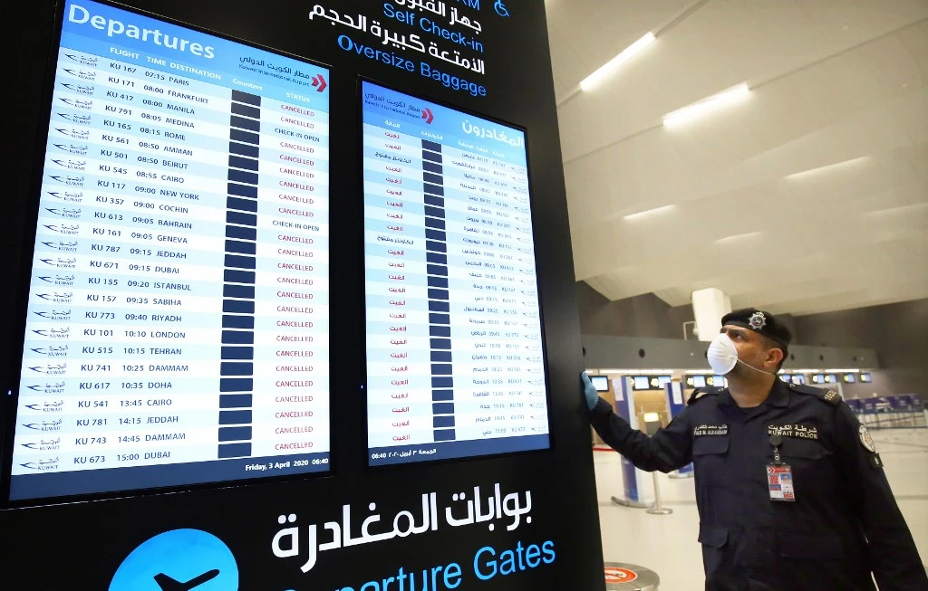 Kuwait International Airport suspended operations for five months due to the coronavirus pandemic. (AFP file photo)