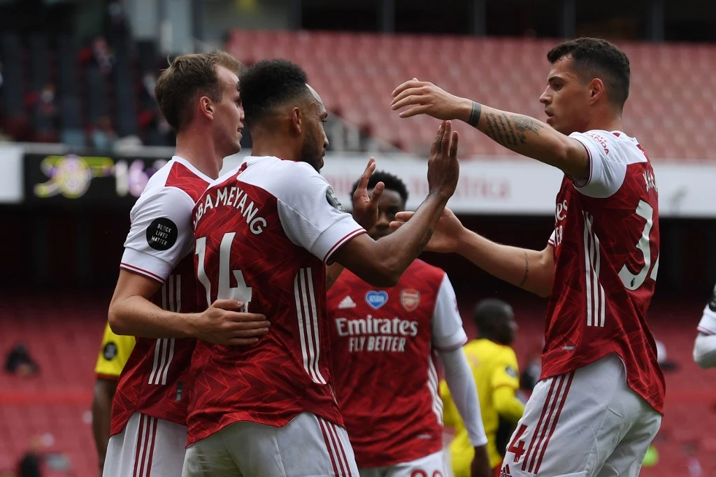 Arsenal faces Chelsea in the 2020 FA Cup final at Wembley on Saturday, August 1, 2020. (AFP)