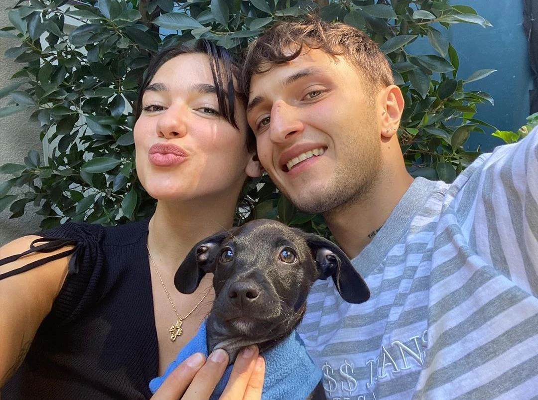 Dua Lipa and Anwar Hadid adopt puppy together