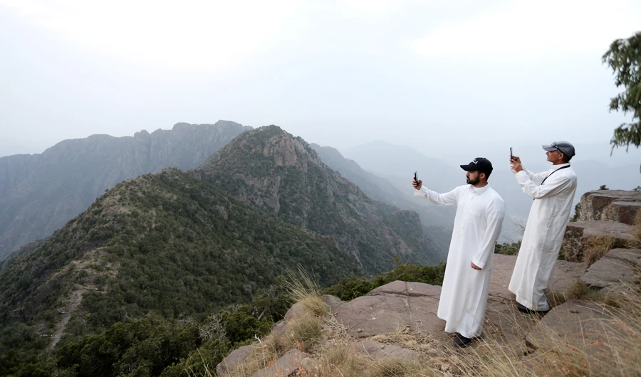 Located 25 km from Abha city, the region has become a top tourist destination due to its rich heritage, history, culture and all-year-round good weather. (Reuters)
