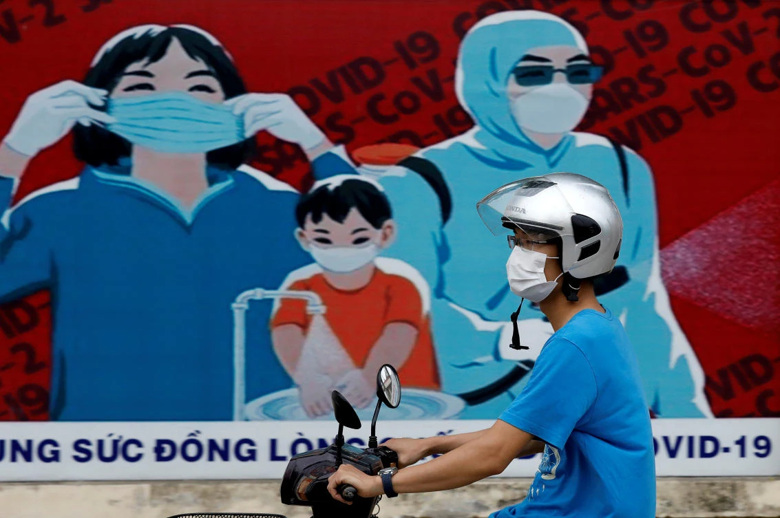Vietnam’s Prime Minister Nguyen Xuan Phuc says the new coronavirus outbreak could have a more ‘critical impact’ than previous waves of infection. (Reuters)