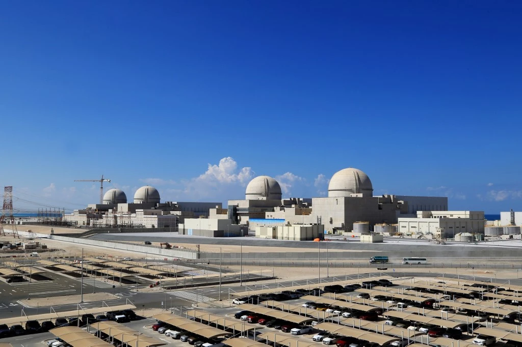 The Barakah nuclear facility is expected to add 5,600 megawatts of electricity to the UAE power grid when all of its four reactors become operational. (Barakah Nuclear Power Plant/AFP)