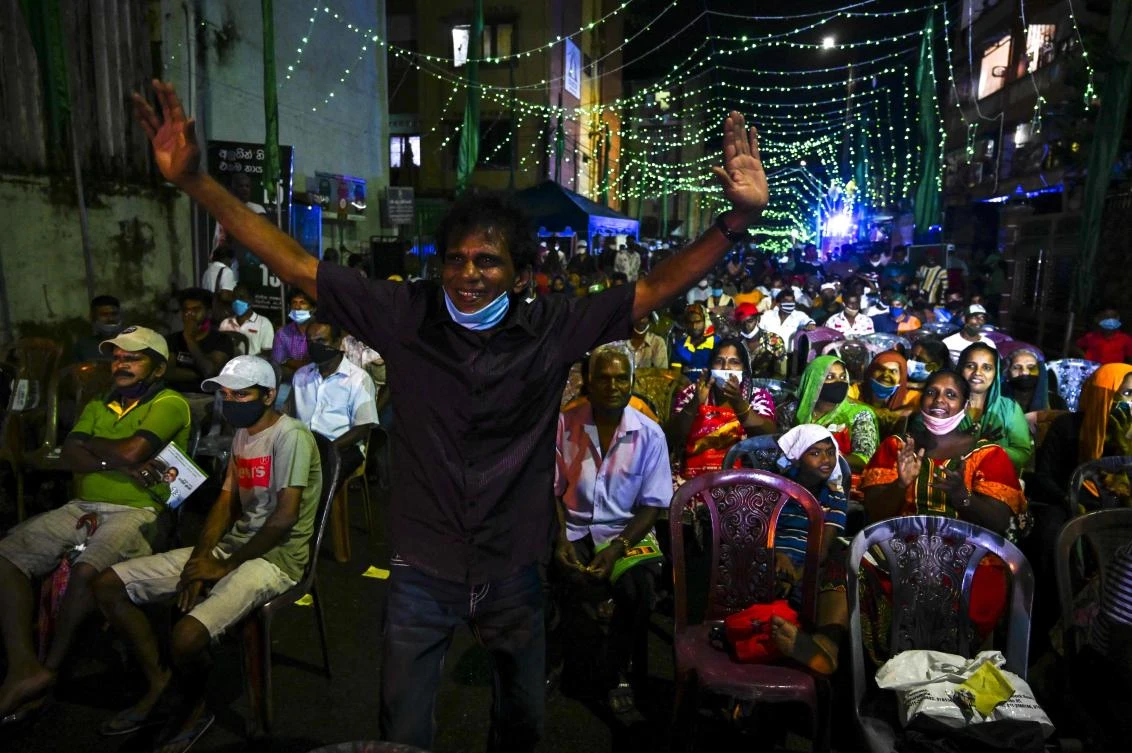 Close to 70 percent of eligible Sri Lankans voted in Wednesday’s election to the 225-member parliament. (File/AFP)