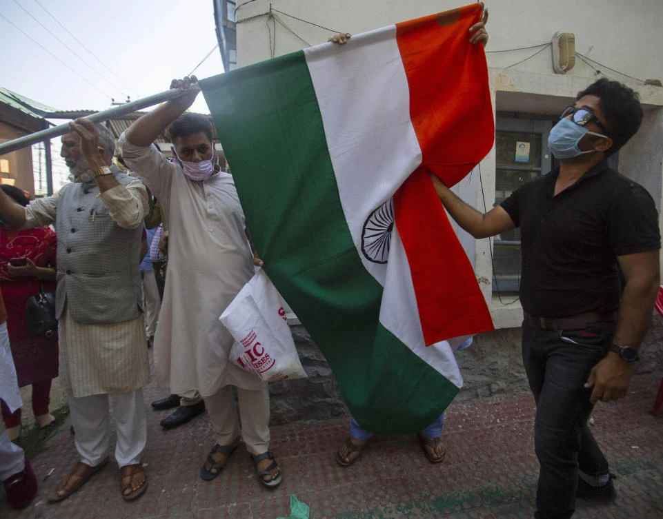 Late Tuesday, authorities lifted a curfew in Srinagar but said restrictions on public movement, transport and commercial activities would continue because of the coronavirus pandemic. (File/AP)