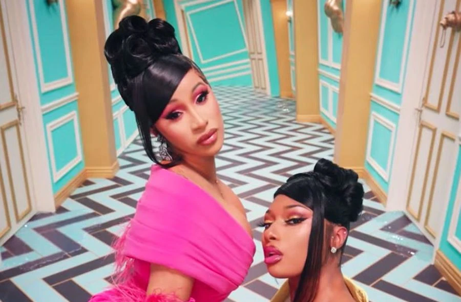 Megan thee Stallion and Cardi B wear Lebanese designer Nicolas Jebran in new video