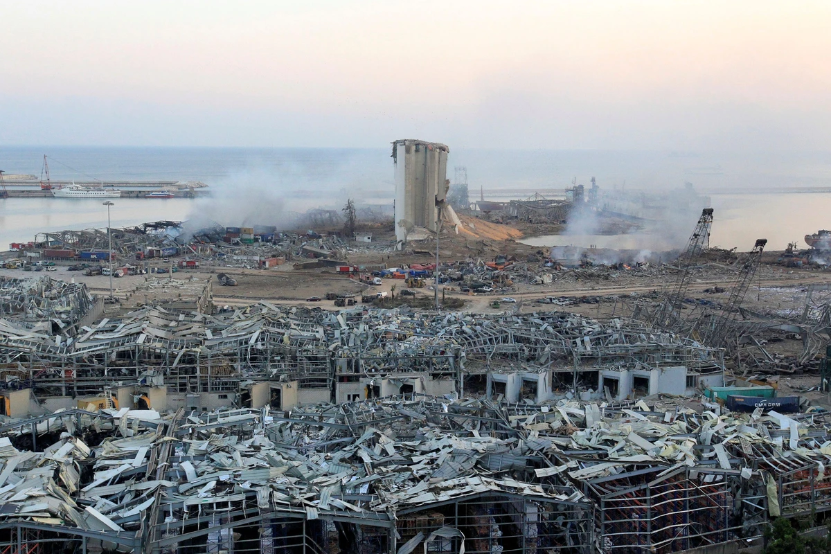 The blast in Beirut hit a grain silo in the port, exasperating Lebanon's already rising food insecurity. (File/Reuters)