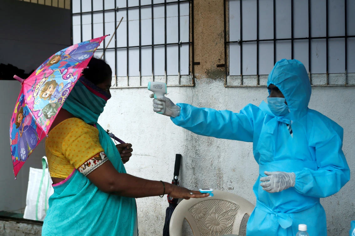 India’s total coronavirus infections are third in the world, behind the United States and Brazil. (Reuters)