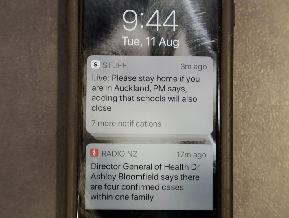 New Zealand Prime Minister Jacinda Ardern issued a stay-at-home lockdown order for the country’s largest city after the new coronavirus break out. (AP)