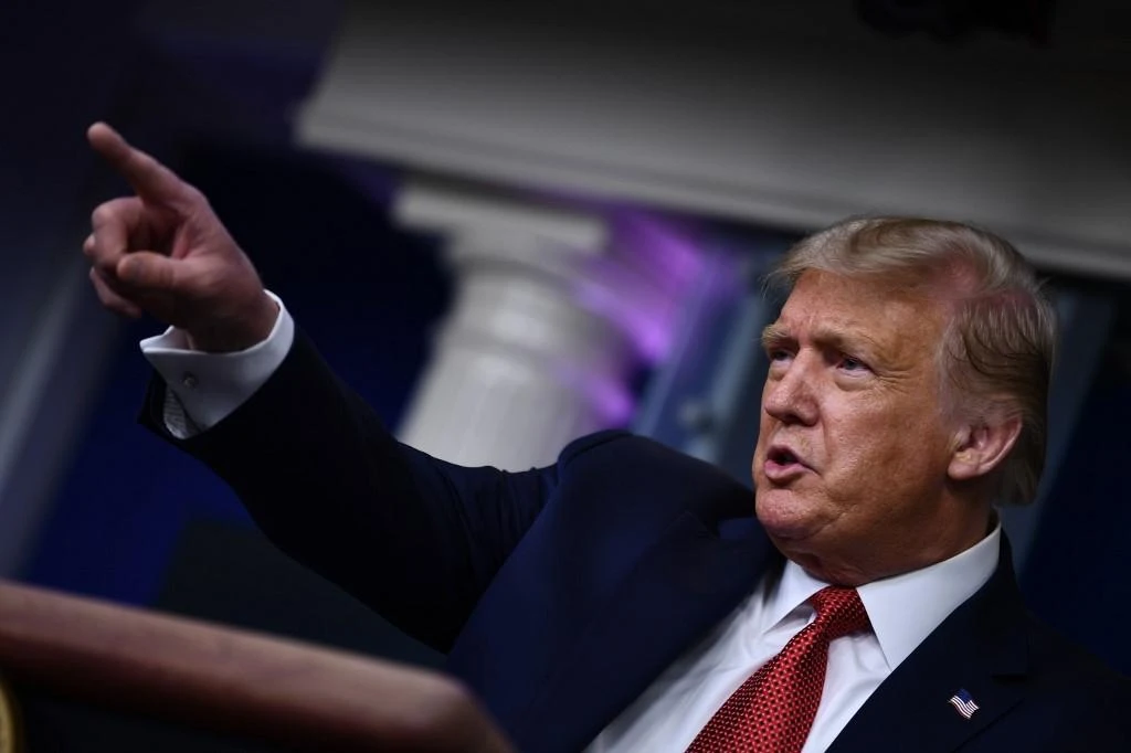 US President Donald Trump picked on his Democratic rival Joe Biden’s commitment to choose a woman as his vice-presidential candidate. (AFP)