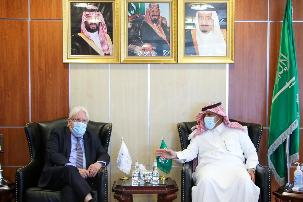 Saudi ambassador to Yemen discusses peace efforts with UN envoy