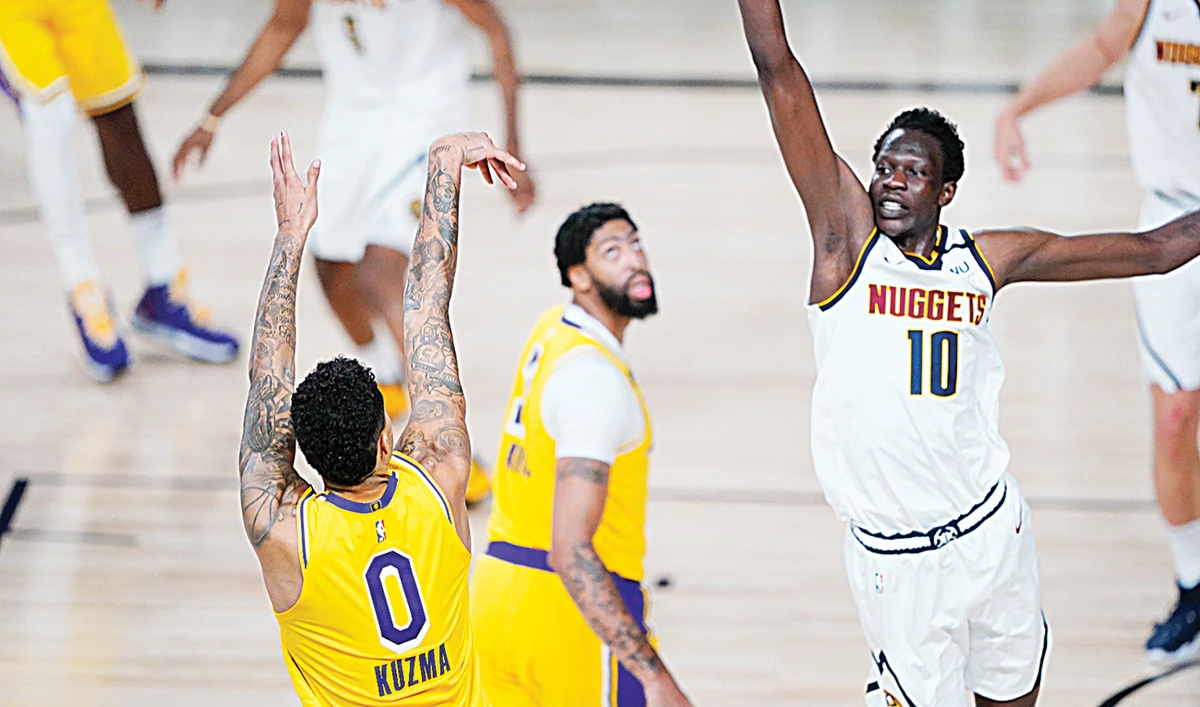 Kuzma’s 3-pointer lifts Lakers past Nuggets