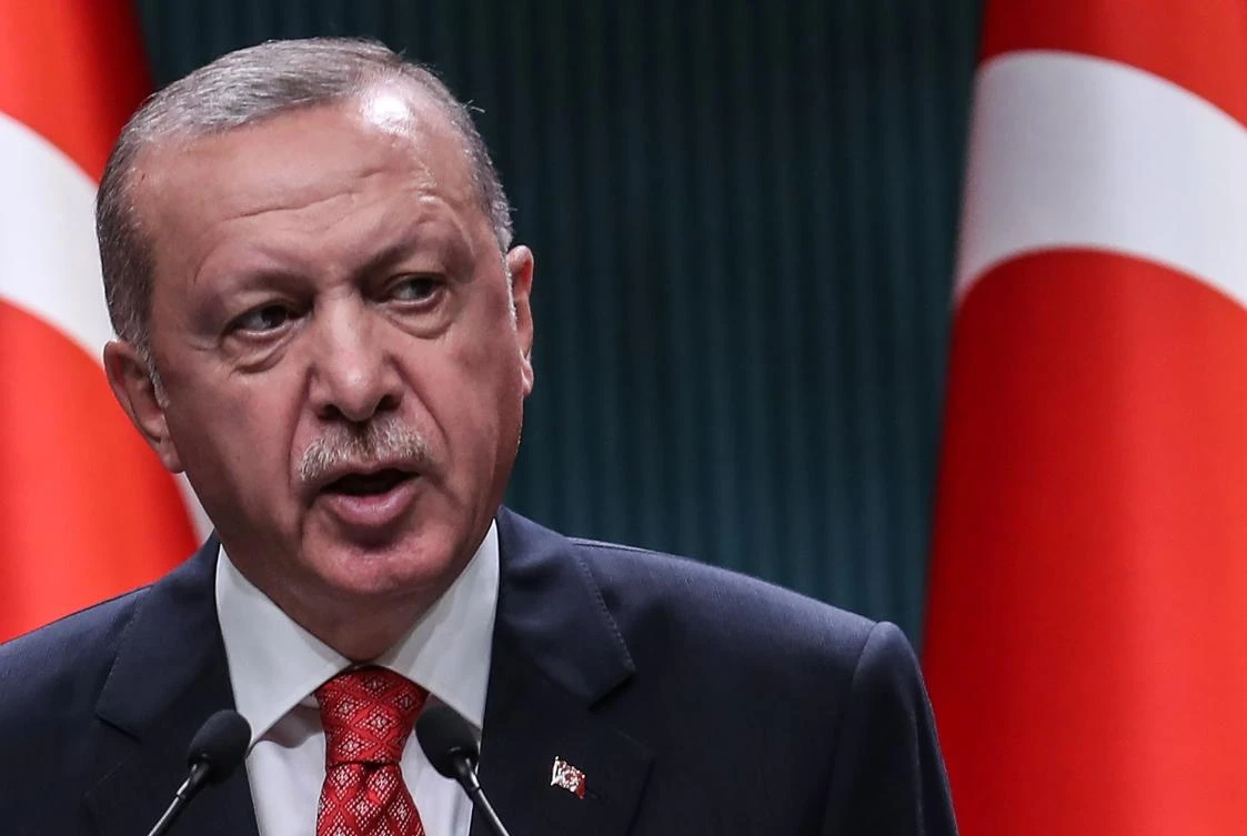 Turkish President Recep Tayyip Erdogan called for dialogue while still pushing ahead with a contentious Mediterranean gas development plan that has outraged Greece and alarmed NATO anwd the EU. (AFP)