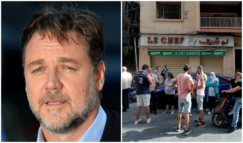 Hollywood star Russell Crowe said Thursday that he donated funds to help rebuild blast-hit Beirut restaurant Le Chef on behalf of late food icon Anthony Bourdain, who loved its traditional dishes. (AFP/File Photos)