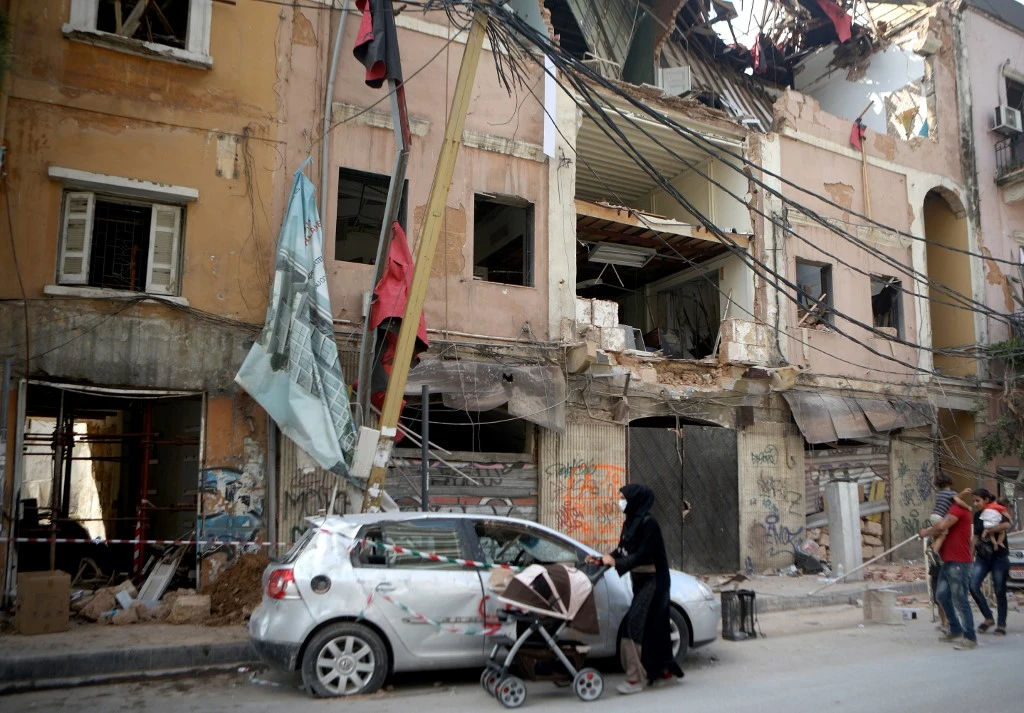 The effects of the blast were felt all over the Lebanese capital but some of the worst damage was in the Gemmayzeh and Mar-Mikhael neighborhoods a short distance from the port. Both are home to a large concentration of historic buildings. (File/AFP)