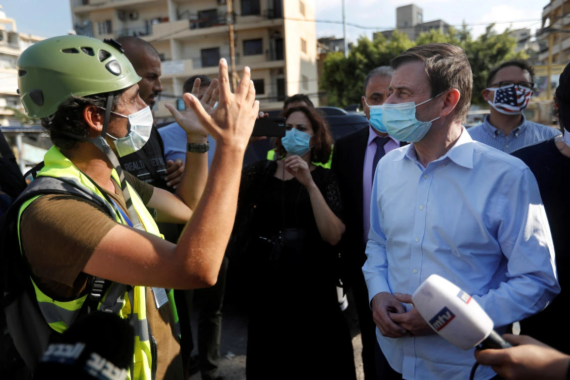 Streets before suits: US envoy vists Beirut’s ‘real’ rescue hub