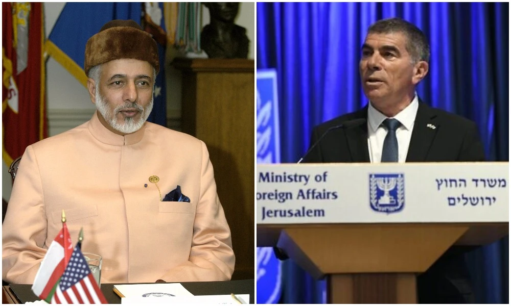 Oman's minister of state for foreign affairs Yousuf bin Alawi bin Abdullah spoke to Israeli foreign minister Gabi Ashkenazi by phone regarding the recent UAE-Israel deal. (Wikimedia/Israel Foreign Ministry)