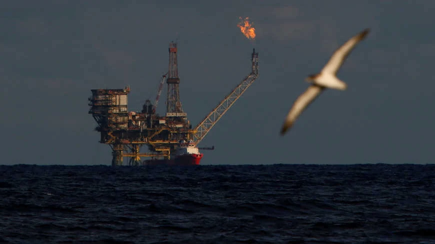 a drilling platform at the Bouri oilfield, off the coast of Libya, Oct. 5, 2017. (Reuters)