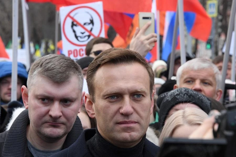 Alexei Navalny is intensive care after “poisoning.” (File/AFP)