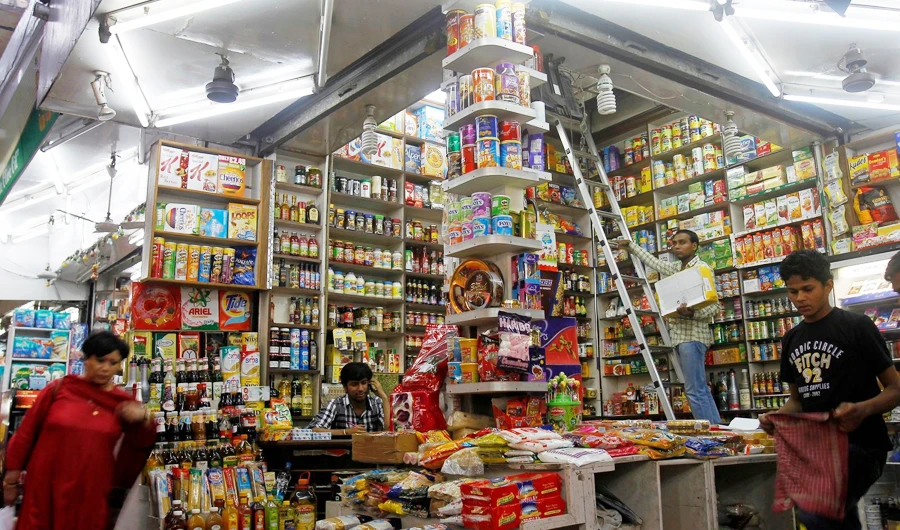 Customers shop at a store in New Delhi. Pakistan’s Shan Foods Co. sells spices in 65 countries including India, amid tensions between the two nations. (Reuters/File)