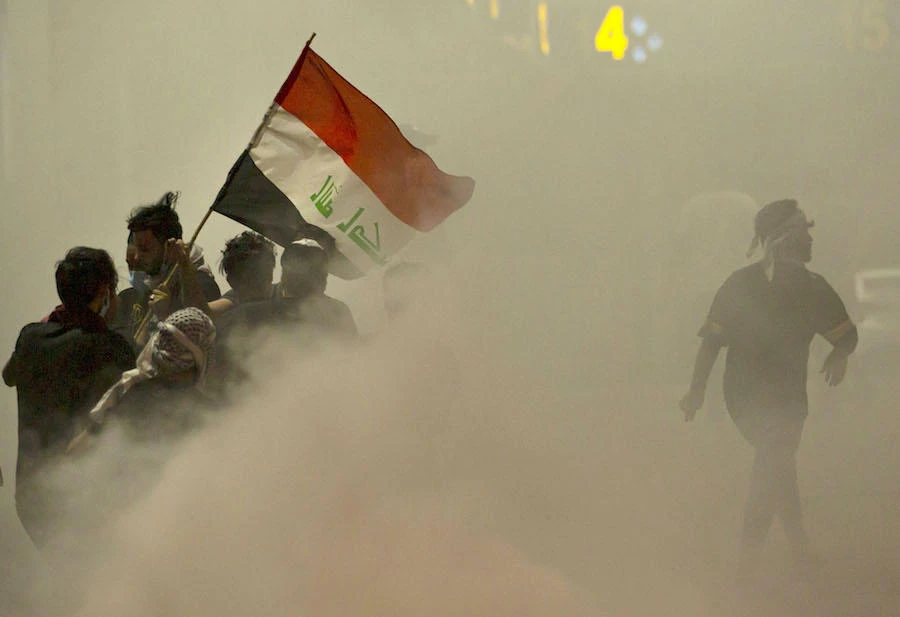 The protesters had gathered to demand that Iraq’s parliament sack the provincial governor after two activists were killed and others wounded in three separate attacks by unknown gunmen this week. (File/AFP)