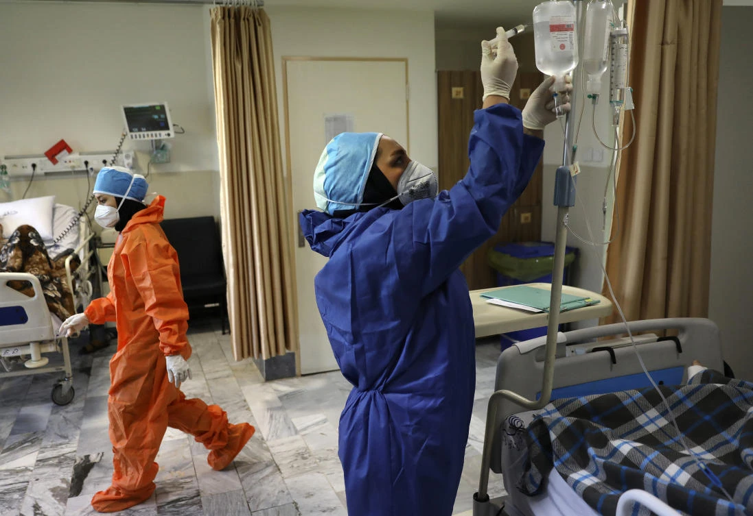 Iran’s health minister said Saturday that at least 164 health care professionals have died while battling the coronavirus pandemic. (File/AP)