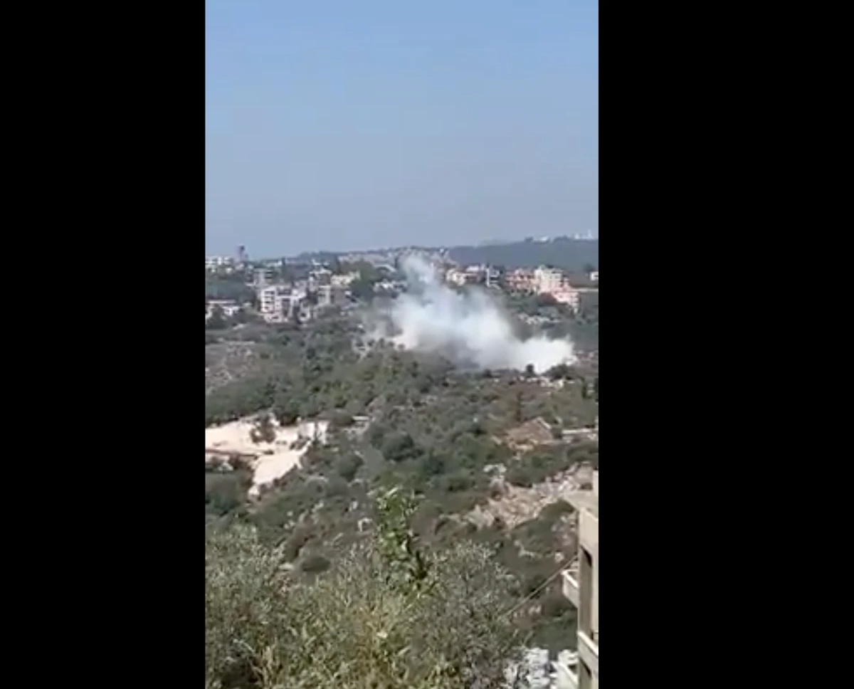 Social media users shared a video purportedly showing the explosion in Baasir. (Courtesy: Twitter)