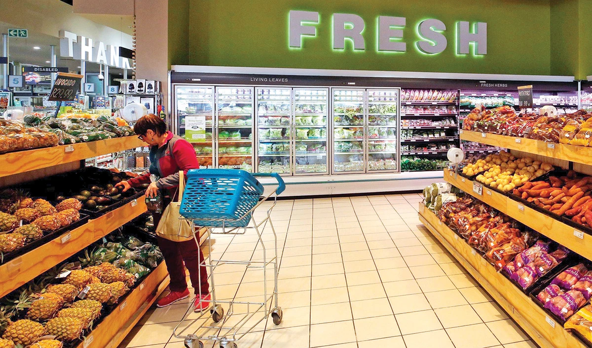 Vegetables are seen at a retail outlet in Cape Town. South Africa has embraced online shopping in a more natural fashion amid the COVID-19 crisis. (Reuters/File)